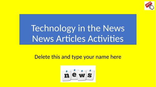 Technology in the News Activity