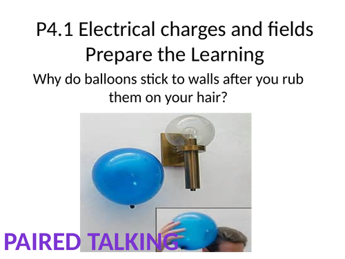 AQA 9-1 Electrical Charges & Fields Lesson