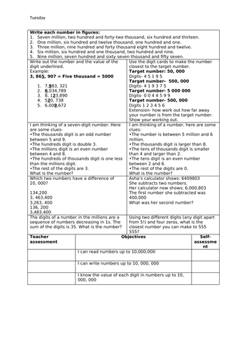 Year 6 mastery place value