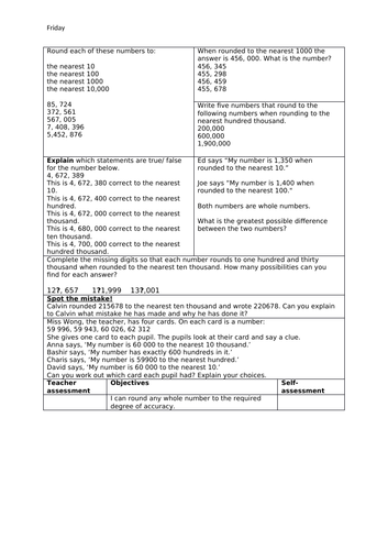 Year 6 mastery place value