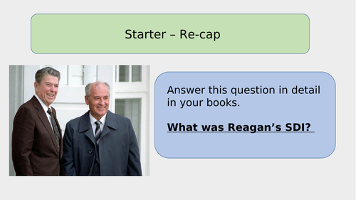 Reagan and Gorbachev's relationship GCSE