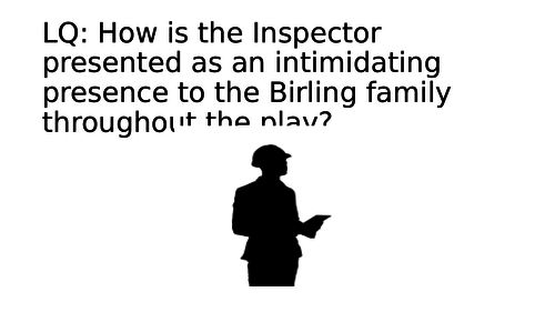 An Inspector Calls: Inspector Goole revision task