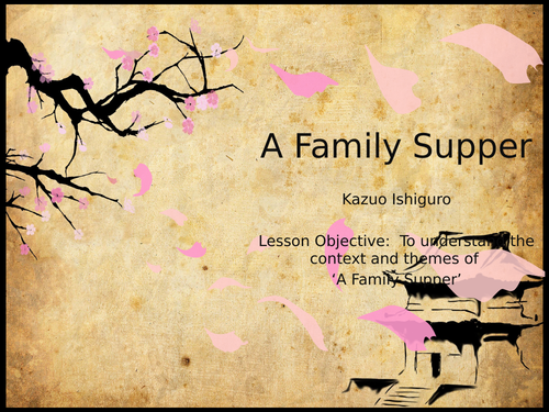 A Family Supper by Kazuo Ishiguro