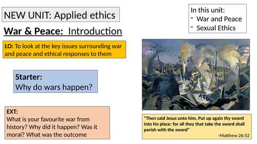 A-level Religious Studies (Edexcel) - Ethics topic 3 resources: Applied Ethics