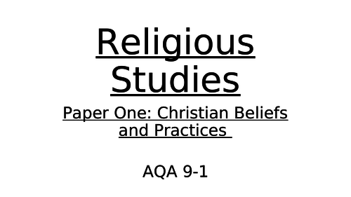 AQA Religious Studies 9-1 Revision powerpoint