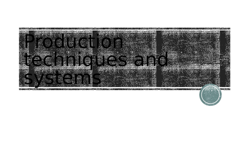 3.1.1 GCSE new spec - Production techniques and systems CADCAM