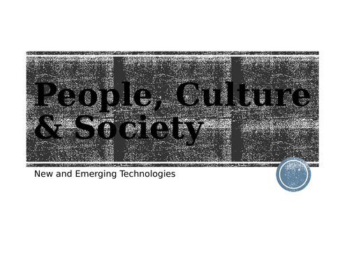 3.1.1 GCSE Tech - People, culture and society