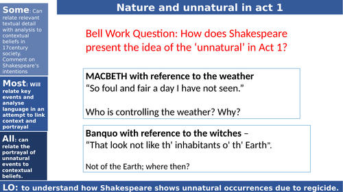 Unnatural events in Macbeth_Act 2 scene 4_the old man_audience trust