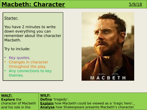 Macbeth Character: Tragic Hero