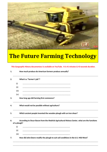 The Future Farming Technology