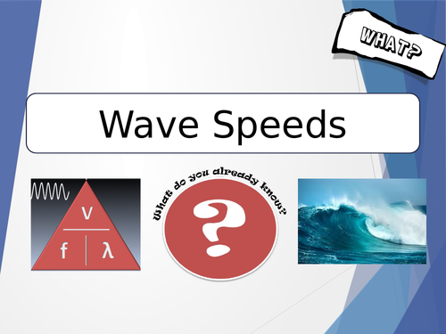 Wave speed edexcel