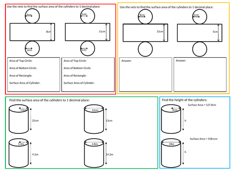 surface-area-of-a-cylinder-worksheet-teaching-resources