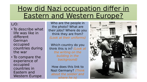Nazi occupation in Poland and the Netherlands