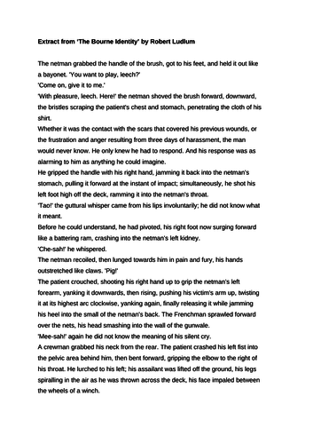 Varied sentence writing with Bourne stimulus text