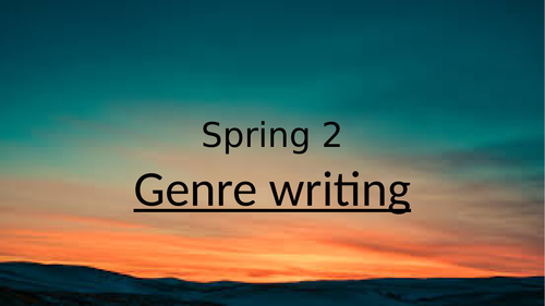 Year 8 Horror writing