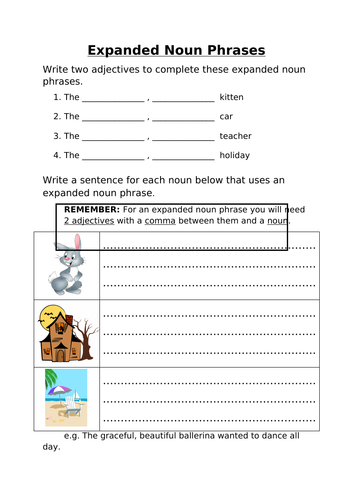expanded-noun-phrases-worksheet-pdf-english-teacher-made