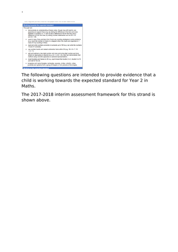 Year 2 Assessment for WT Maths