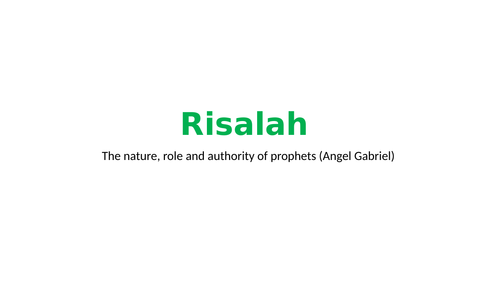 Understanding Risalah