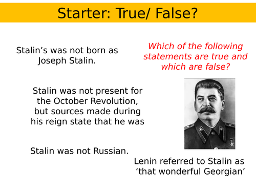 History A-Level: Stalin's defeat of the left