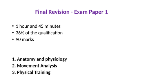 Final Revision Powerpoints