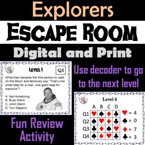 Explorers: Escape Room - Social Studies