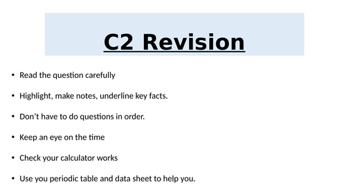 C2 Separates Revision