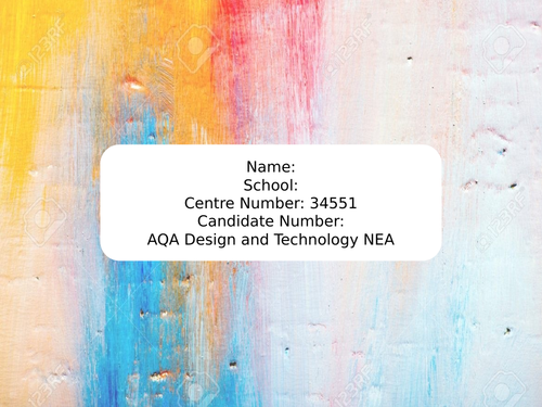 Cover photos for NEA Design and Technology