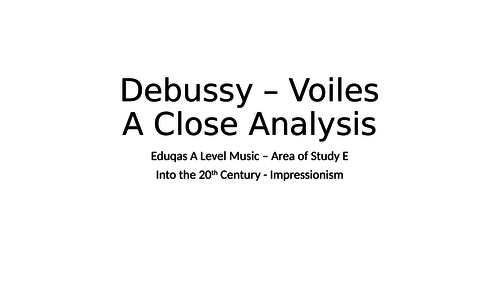 Impressionism - Debussy Voiles