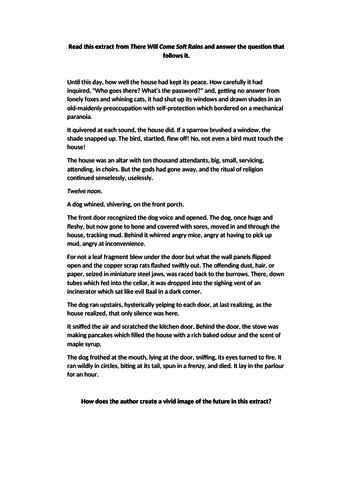 There Will Come Soft Rains -  Ray Bradbury