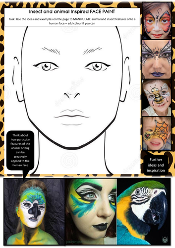 animal face painting designs