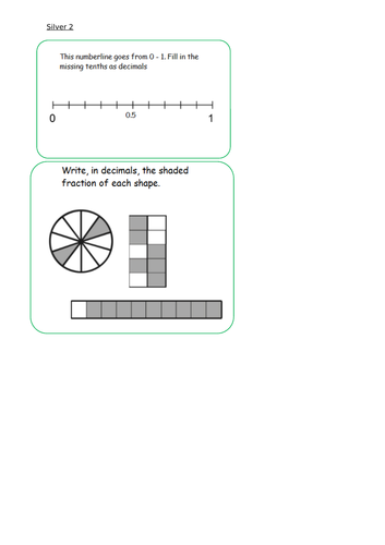 tenths - fractions and decimals | Teaching Resources