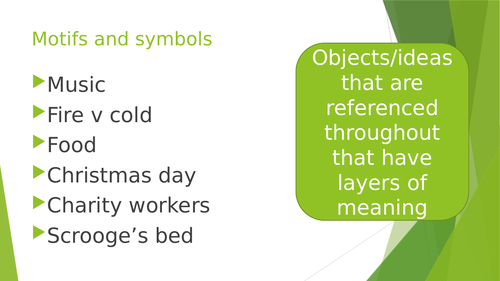 Motifs and Symbols in A Christmas Carol