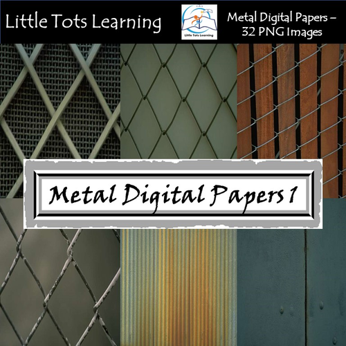 Metal Digital Papers - Commercial Use - Set 1