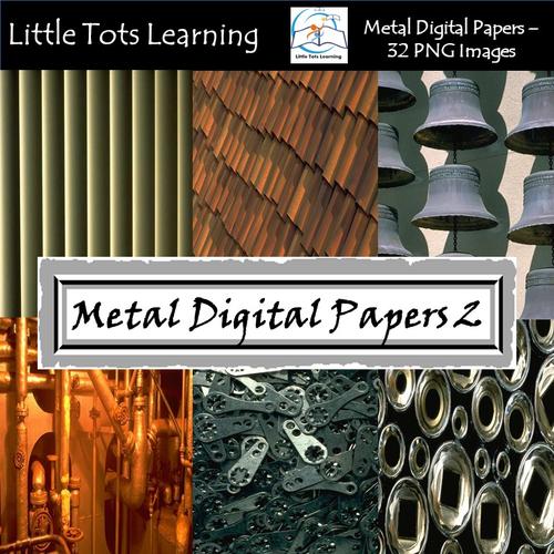 Metal Digital Papers - Commercial Use - Set 2
