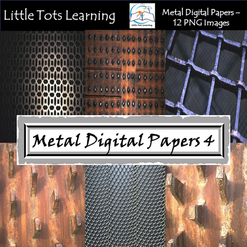 Metal Digital Papers - Commercial Use - Set 4