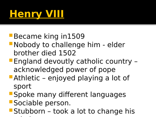 9-1 GCSE History: Henry VIII Revision Lesson - Full topic