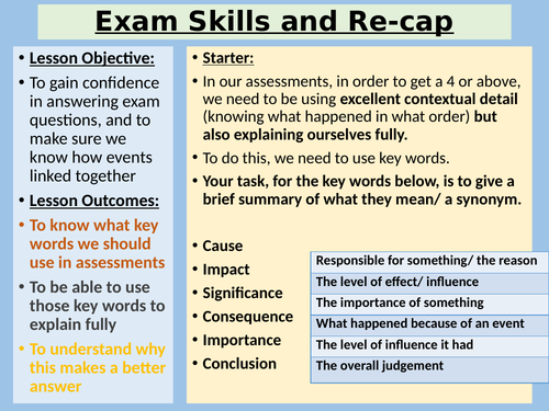 NEW OCR A: International Recap