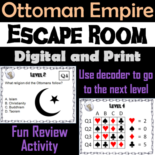 Ottoman Empire: Escape Room - Social Studies