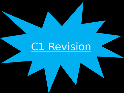 AQA C1-C5 Revision Chemistry 1 Paper