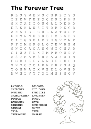 The Forever Tree Word Search