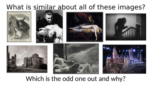 Gothic Literature: Frankenstein, The Black Cat... lots of lessons!  Incl new AQA Grade tasks.