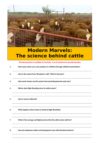 The science behind cattle ranches