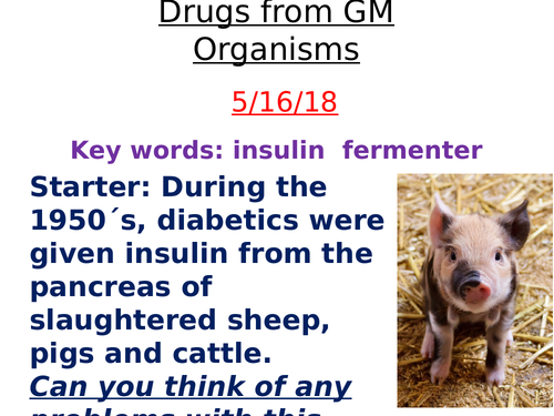 A2 Genetically Modified Organisms + A level questions/answers