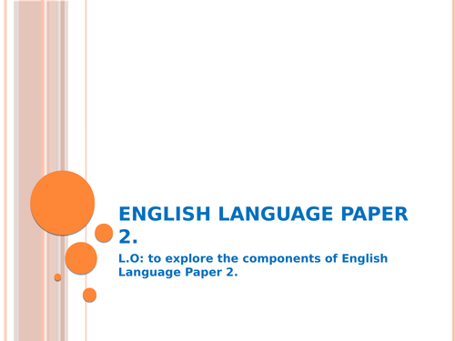 English Language Paper 2 Question 1 | Teaching Resources
