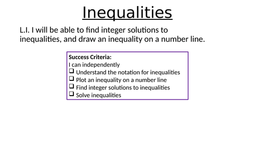 Inequalities