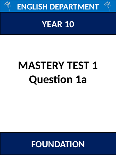 GCSE Mastery Tests