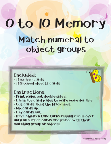0 to 10 Number to Object Group Memory