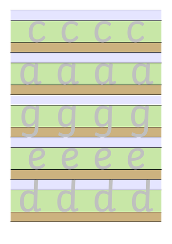 Curly Caterpillar Writing Formation