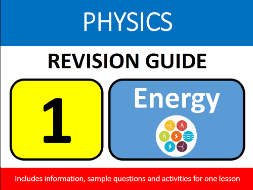 GCSE & KS3 Science Physics Revision Lesson #1: Energy Study Guide & Exam Questions