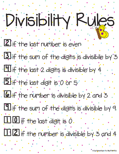 Divisibility Rules